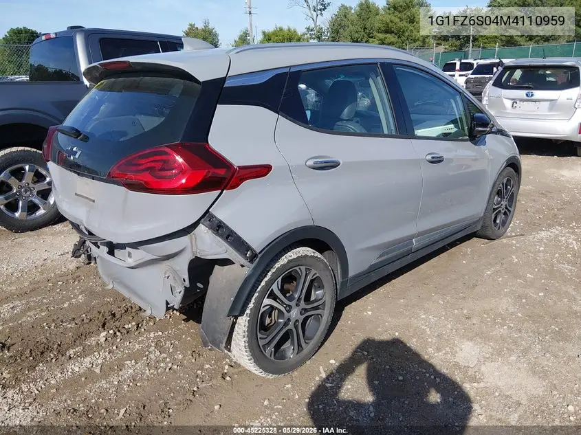 2021 Chevrolet Bolt Ev Fwd Premier VIN: 1G1FZ6S04M4110959 Lot: 45225328