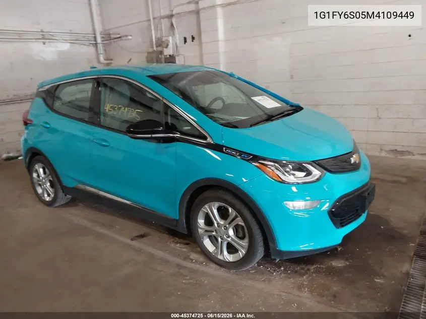 2021 Chevrolet Bolt Ev Fwd Lt VIN: 1G1FY6S05M4109449 Lot: 45374725
