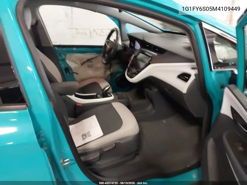 2021 Chevrolet Bolt Ev Fwd Lt VIN: 1G1FY6S05M4109449 Lot: 45374725