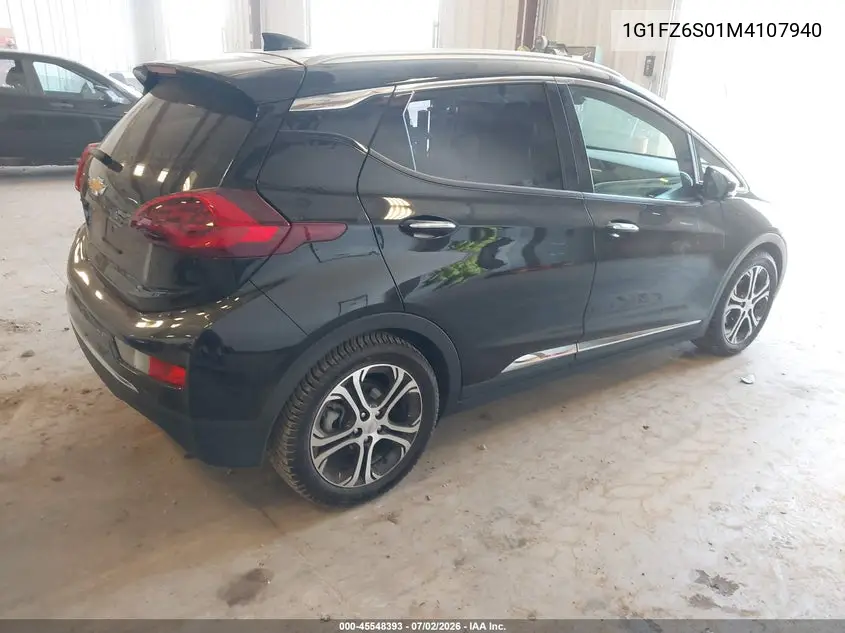 2021 Chevrolet Bolt Ev Fwd Premier VIN: 1G1FZ6S01M4107940 Lot: 45548393