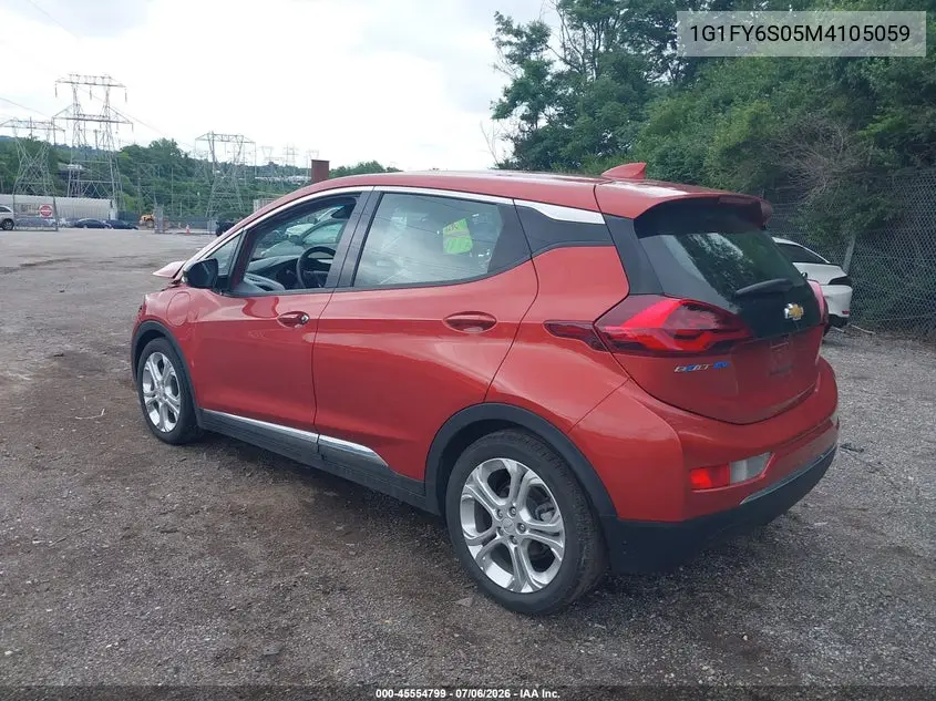 2021 Chevrolet Bolt Ev Fwd Lt VIN: 1G1FY6S05M4105059 Lot: 45554799
