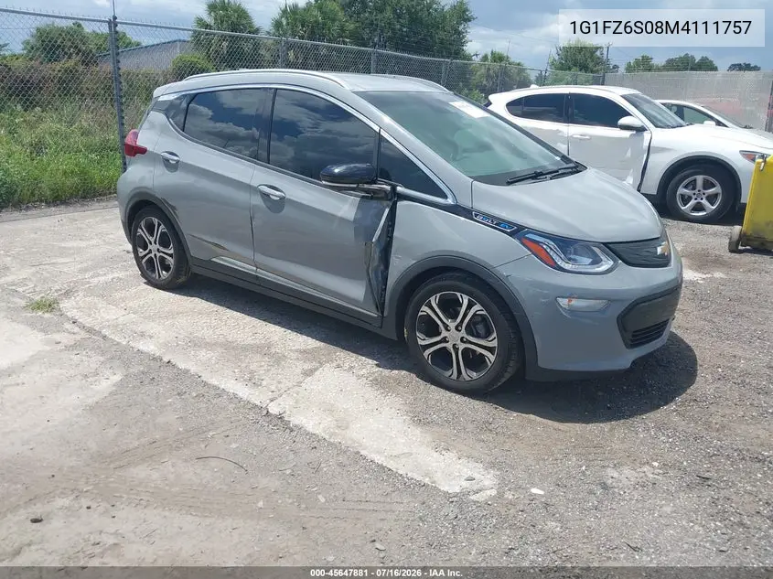 2021 Chevrolet Bolt Ev Fwd Premier VIN: 1G1FZ6S08M4111757 Lot: 45647881