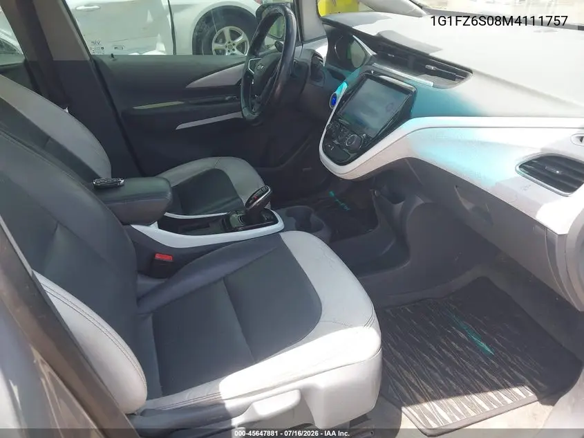 2021 Chevrolet Bolt Ev Fwd Premier VIN: 1G1FZ6S08M4111757 Lot: 45647881