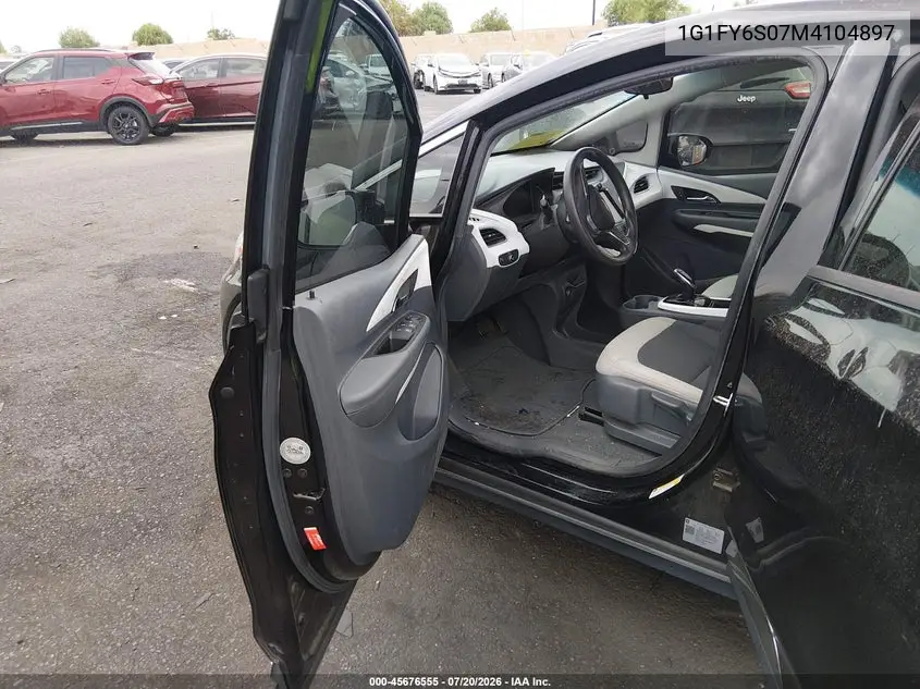 2021 Chevrolet Bolt Ev Fwd Lt VIN: 1G1FY6S07M4104897 Lot: 45676555