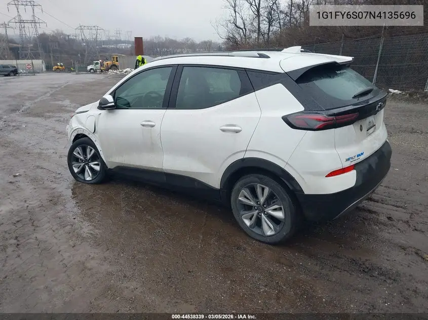 2022 Chevrolet Bolt Euv Fwd Lt VIN: 1G1FY6S07N4135696 Lot: 44538339