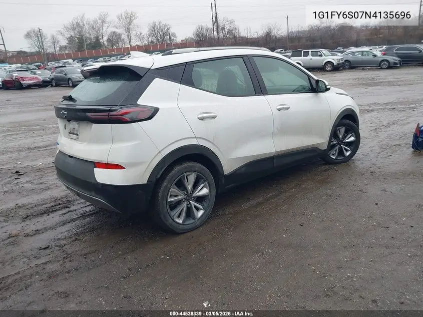 2022 Chevrolet Bolt Euv Fwd Lt VIN: 1G1FY6S07N4135696 Lot: 44538339