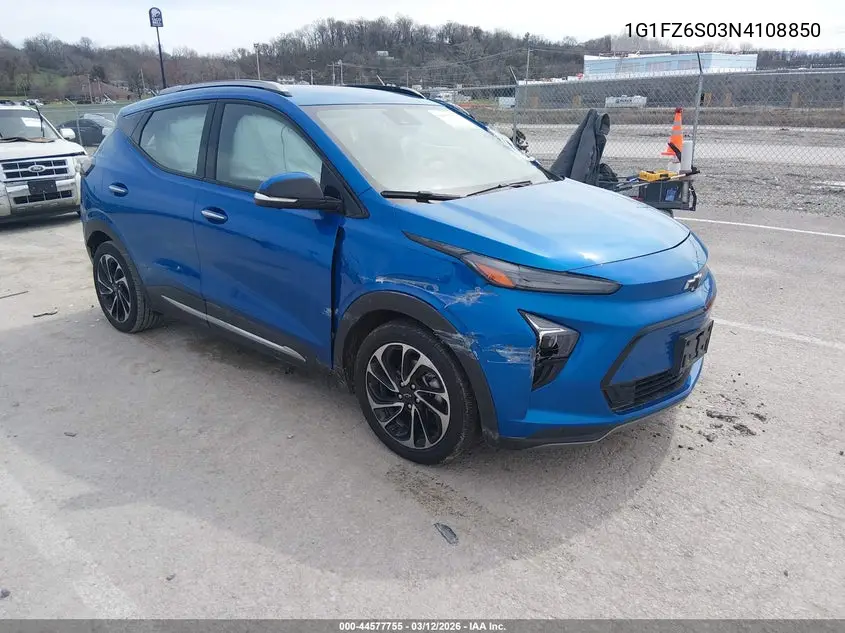 2022 Chevrolet Bolt Euv Fwd Premier VIN: 1G1FZ6S03N4108850 Lot: 44577755