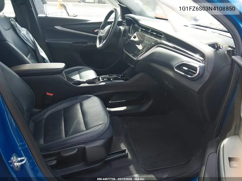 2022 Chevrolet Bolt Euv Fwd Premier VIN: 1G1FZ6S03N4108850 Lot: 44577755