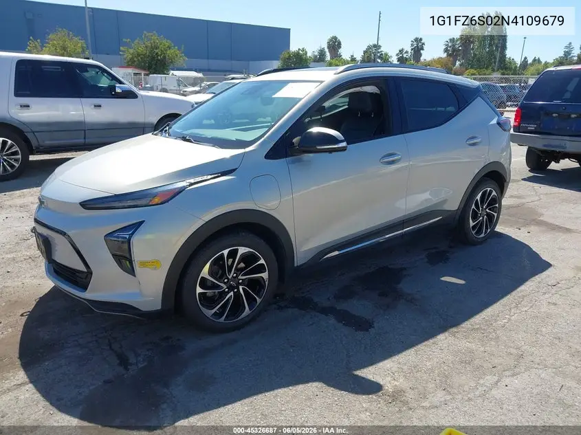 2022 Chevrolet Bolt Euv Fwd Premier VIN: 1G1FZ6S02N4109679 Lot: 45326687
