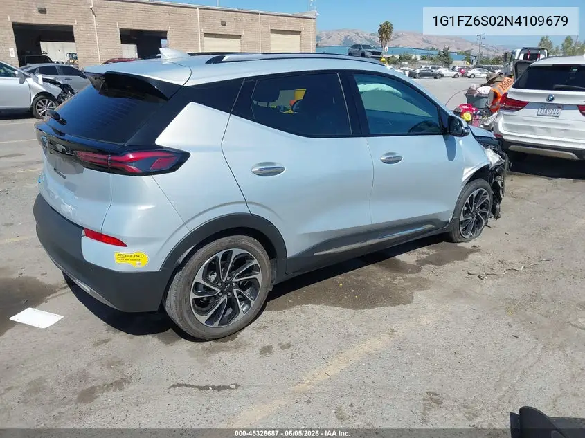 2022 Chevrolet Bolt Euv Fwd Premier VIN: 1G1FZ6S02N4109679 Lot: 45326687
