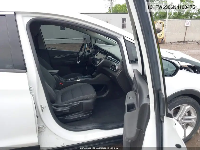 2022 Chevrolet Bolt Ev Fwd 1Lt VIN: 1G1FW6S06N4100475 Lot: 45348259