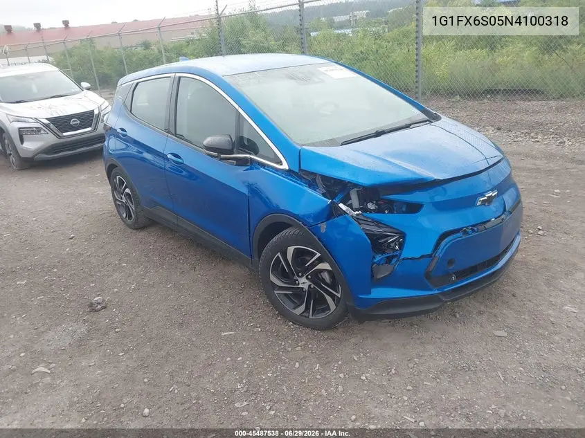 2022 Chevrolet Bolt Ev Fwd 2Lt VIN: 1G1FX6S05N4100318 Lot: 45487538