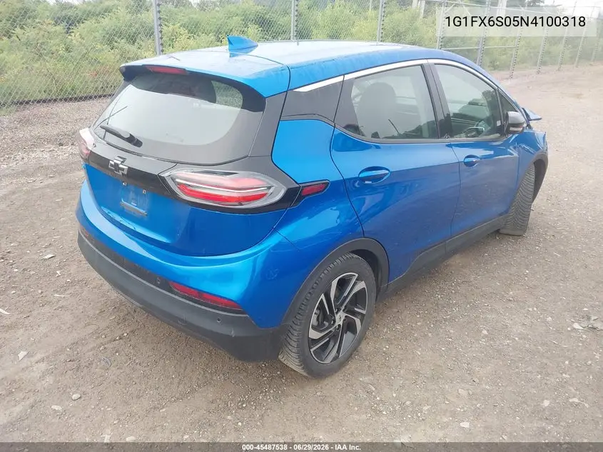 2022 Chevrolet Bolt Ev Fwd 2Lt VIN: 1G1FX6S05N4100318 Lot: 45487538