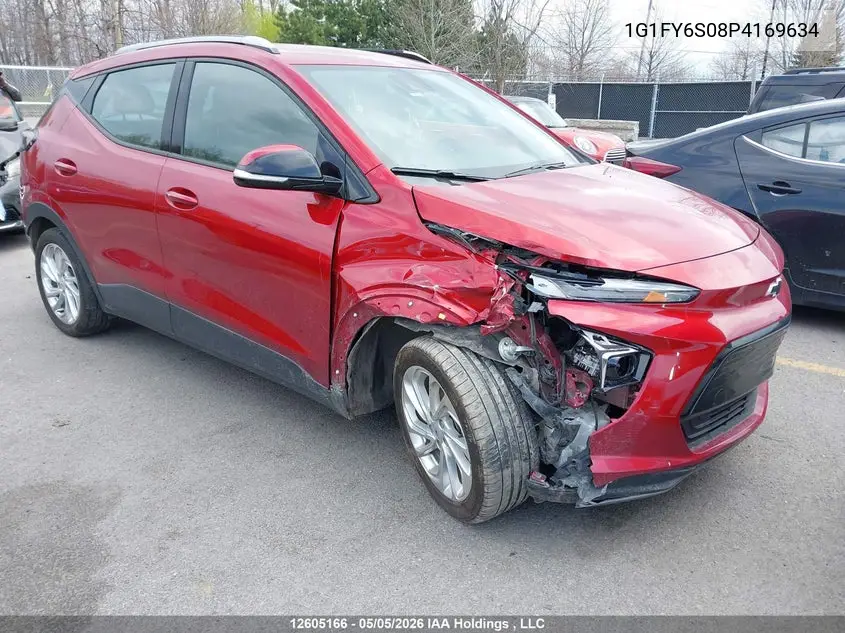 2023 Chevrolet Bolt Euv Lt VIN: 1G1FY6S08P4169634 Lot: 12605166
