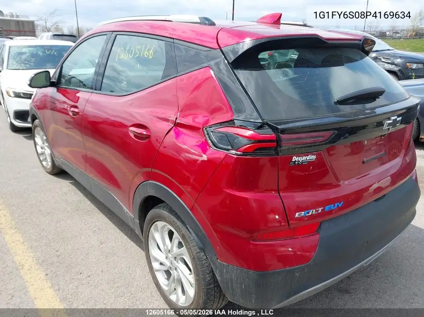 2023 Chevrolet Bolt Euv Lt VIN: 1G1FY6S08P4169634 Lot: 12605166