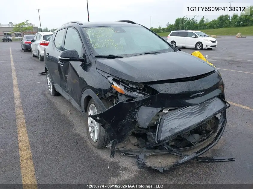 2023 Chevrolet Bolt Euv Lt VIN: 1G1FY6S09P4138912 Lot: 12630774