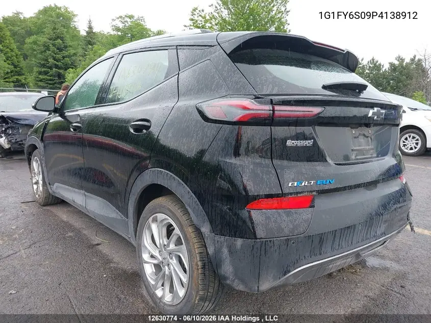 2023 Chevrolet Bolt Euv Lt VIN: 1G1FY6S09P4138912 Lot: 12630774