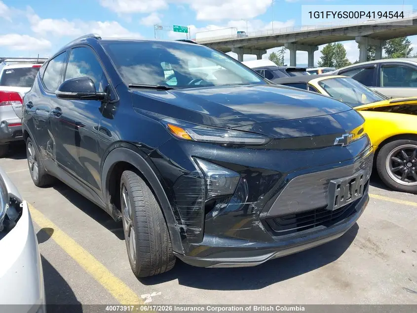 2023 Chevrolet Bolt Euv Lt VIN: 1G1FY6S00P4194544 Lot: 40073917