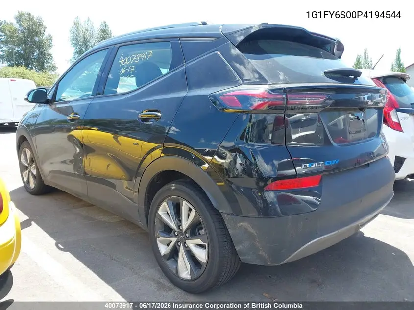 2023 Chevrolet Bolt Euv Lt VIN: 1G1FY6S00P4194544 Lot: 40073917