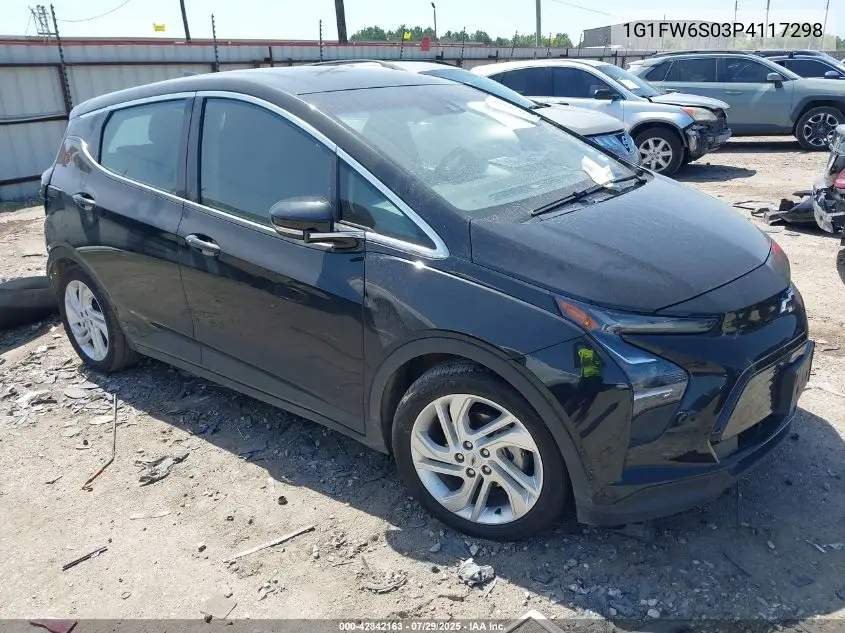2023 Chevrolet Bolt Ev Fwd 1Lt VIN: 1G1FW6S03P4117298 Lot: 42842163