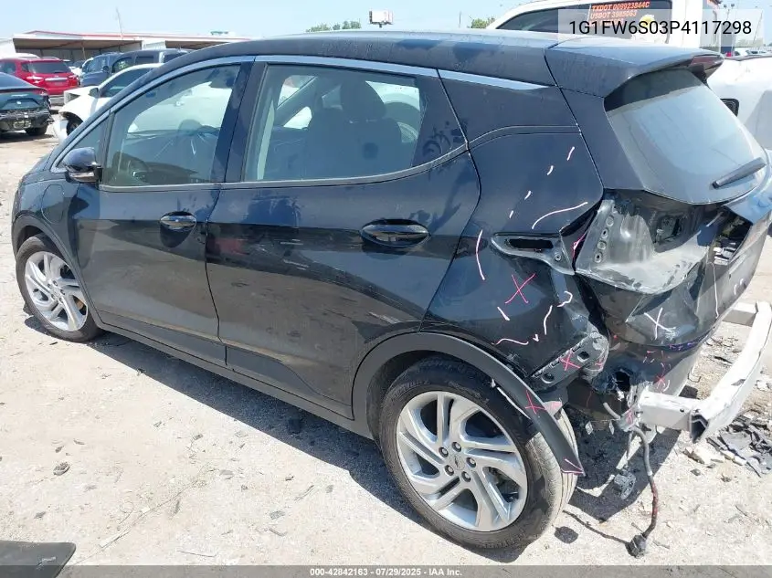 2023 Chevrolet Bolt Ev Fwd 1Lt VIN: 1G1FW6S03P4117298 Lot: 42842163