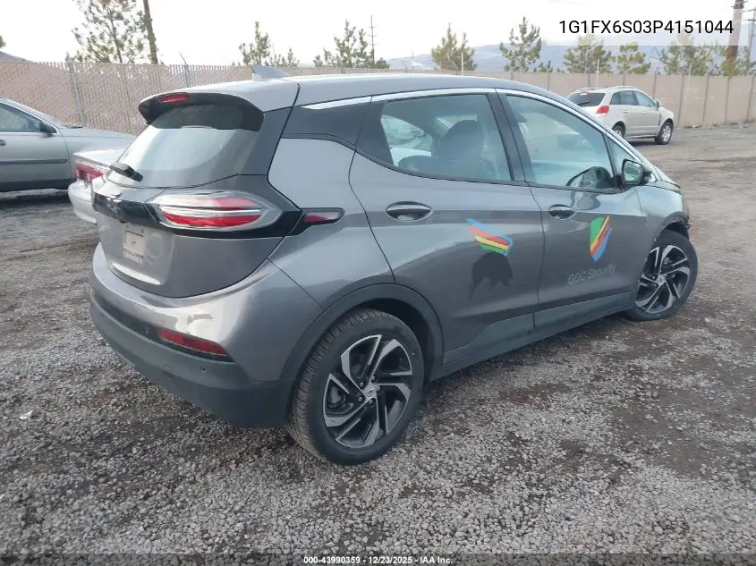 2023 Chevrolet Bolt Ev Fwd 2Lt VIN: 1G1FX6S03P4151044 Lot: 43990359