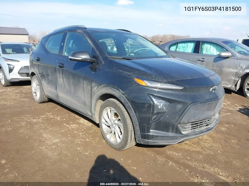 2023 Chevrolet Bolt Euv Fwd Lt VIN: 1G1FY6S03P4181500 Lot: 44498555