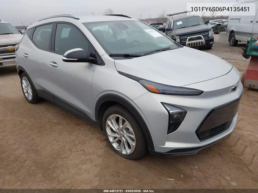 2023 Chevrolet Bolt Euv Fwd Lt VIN: 1G1FY6S06P4135451 Lot: 44512721