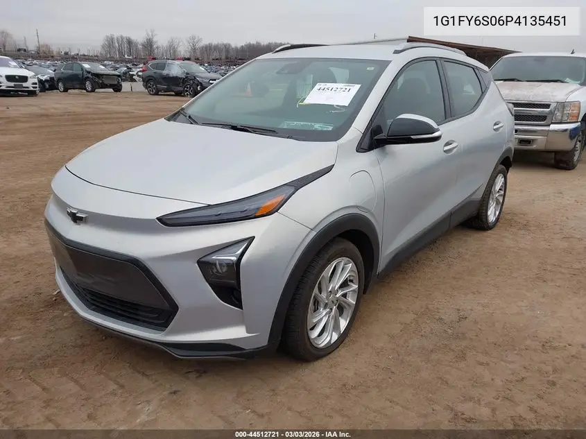 2023 Chevrolet Bolt Euv Fwd Lt VIN: 1G1FY6S06P4135451 Lot: 44512721
