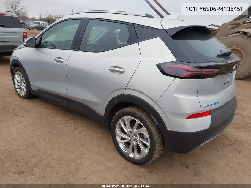 2023 Chevrolet Bolt Euv Fwd Lt VIN: 1G1FY6S06P4135451 Lot: 44512721