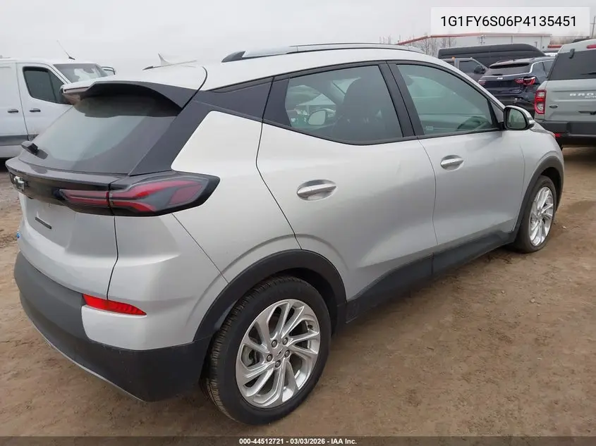 2023 Chevrolet Bolt Euv Fwd Lt VIN: 1G1FY6S06P4135451 Lot: 44512721