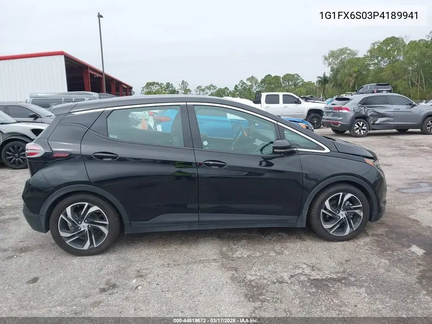 2023 Chevrolet Bolt Ev Fwd 2Lt VIN: 1G1FX6S03P4189941 Lot: 44619672