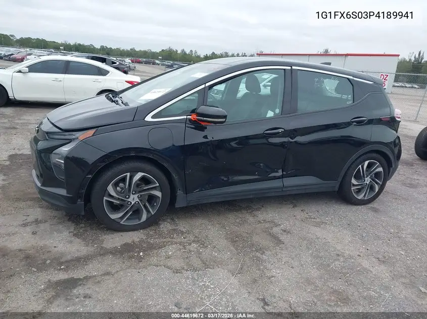 2023 Chevrolet Bolt Ev Fwd 2Lt VIN: 1G1FX6S03P4189941 Lot: 44619672