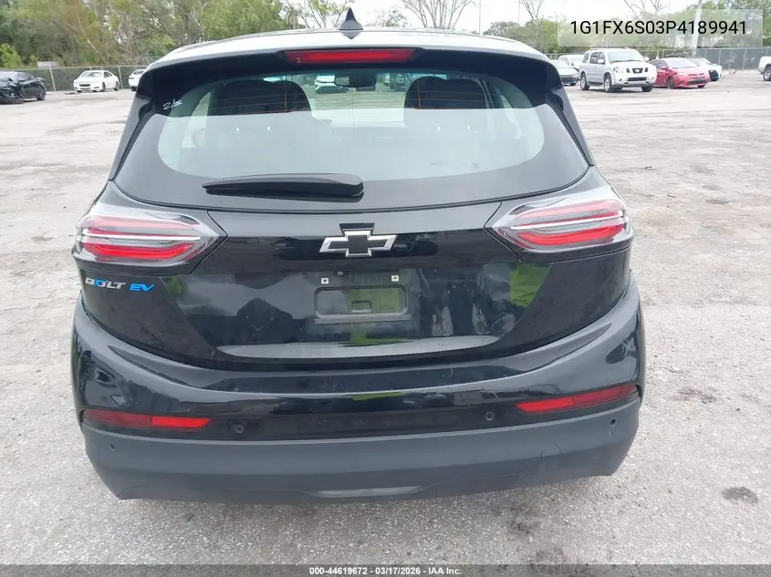 2023 Chevrolet Bolt Ev Fwd 2Lt VIN: 1G1FX6S03P4189941 Lot: 44619672