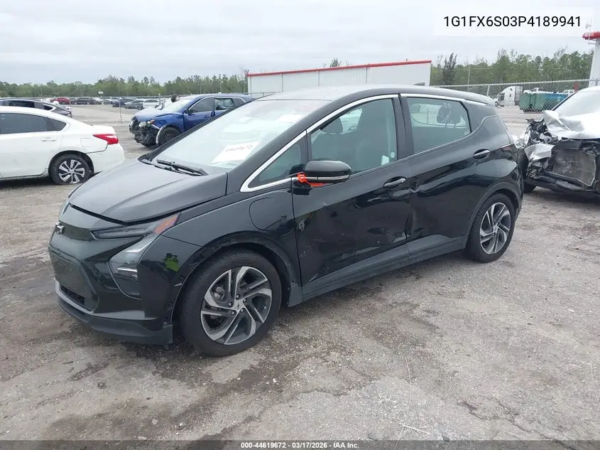 2023 Chevrolet Bolt Ev Fwd 2Lt VIN: 1G1FX6S03P4189941 Lot: 44619672
