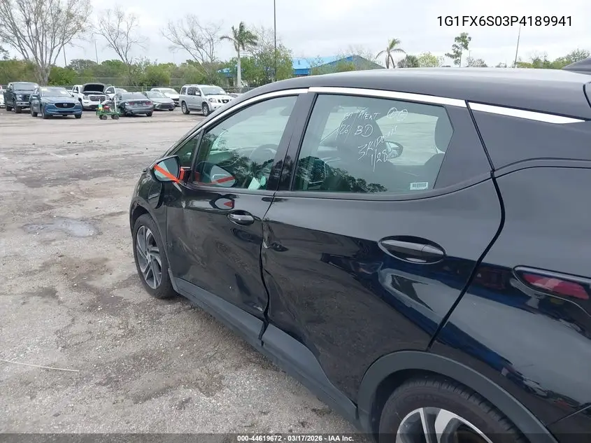 2023 Chevrolet Bolt Ev Fwd 2Lt VIN: 1G1FX6S03P4189941 Lot: 44619672