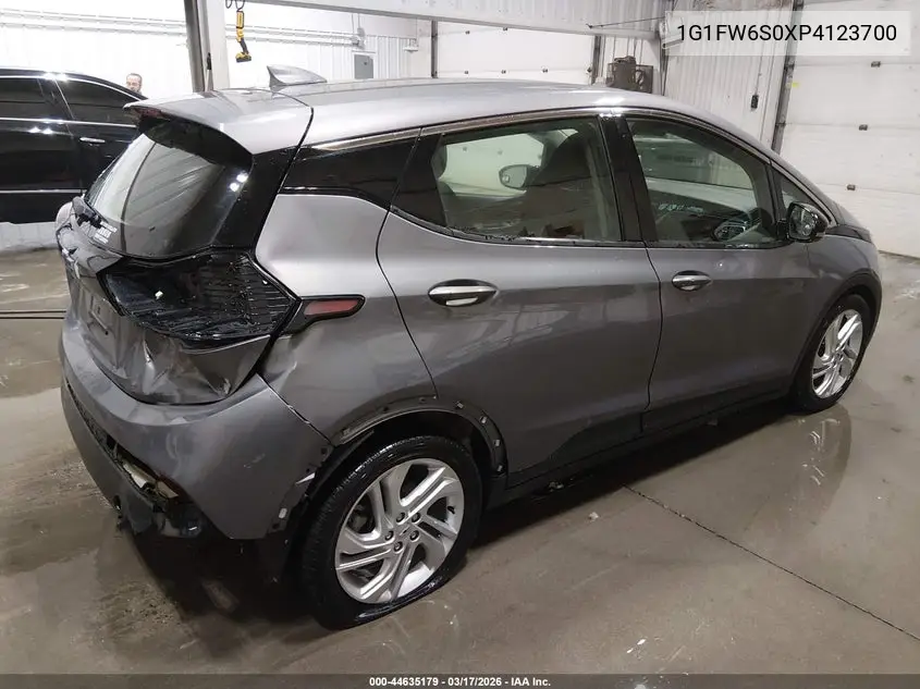 2023 Chevrolet Bolt Ev Fwd 1Lt VIN: 1G1FW6S0XP4123700 Lot: 44635179