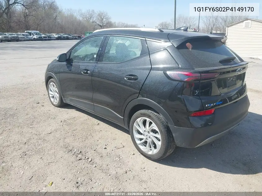 2023 Chevrolet Bolt Euv Fwd Lt VIN: 1G1FY6S02P4149170 Lot: 44721731
