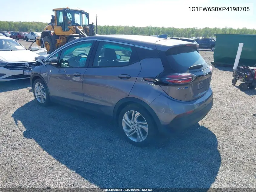 2023 Chevrolet Bolt Ev Fwd 1Lt VIN: 1G1FW6S0XP4198705 Lot: 44920853