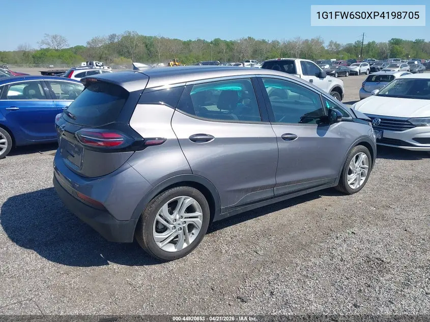 2023 Chevrolet Bolt Ev Fwd 1Lt VIN: 1G1FW6S0XP4198705 Lot: 44920853