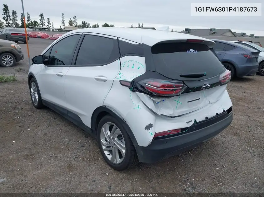 2023 Chevrolet Bolt Ev Fwd 1Lt VIN: 1G1FW6S01P4187673 Lot: 45023947