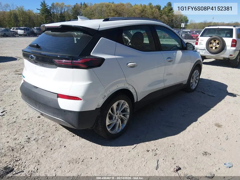 2023 Chevrolet Bolt Euv Fwd Lt VIN: 1G1FY6S08P4152381 Lot: 45046135