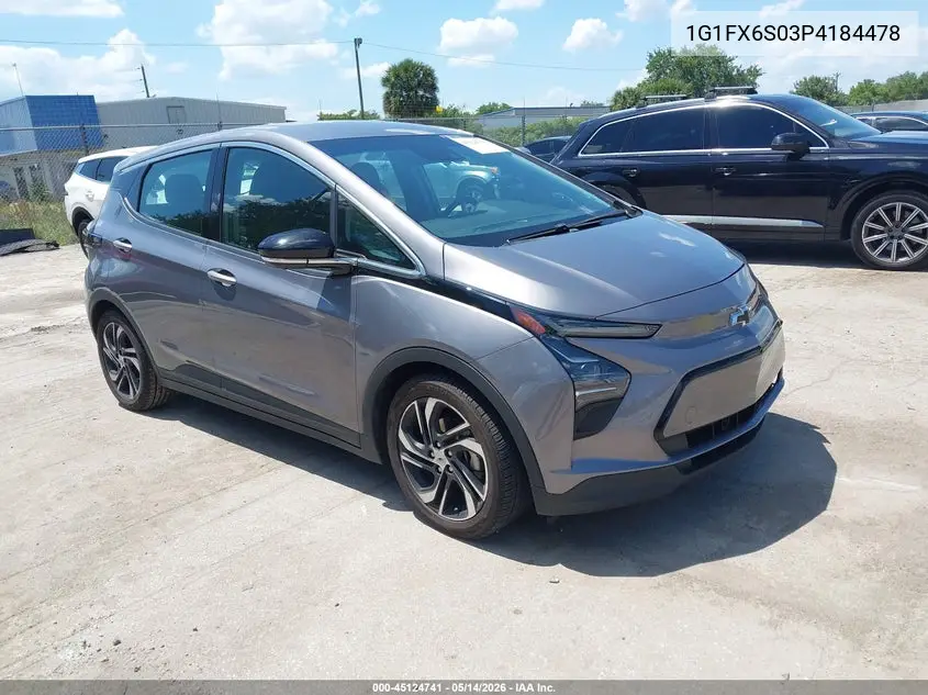 2023 Chevrolet Bolt Ev Fwd 2Lt VIN: 1G1FX6S03P4184478 Lot: 45124741