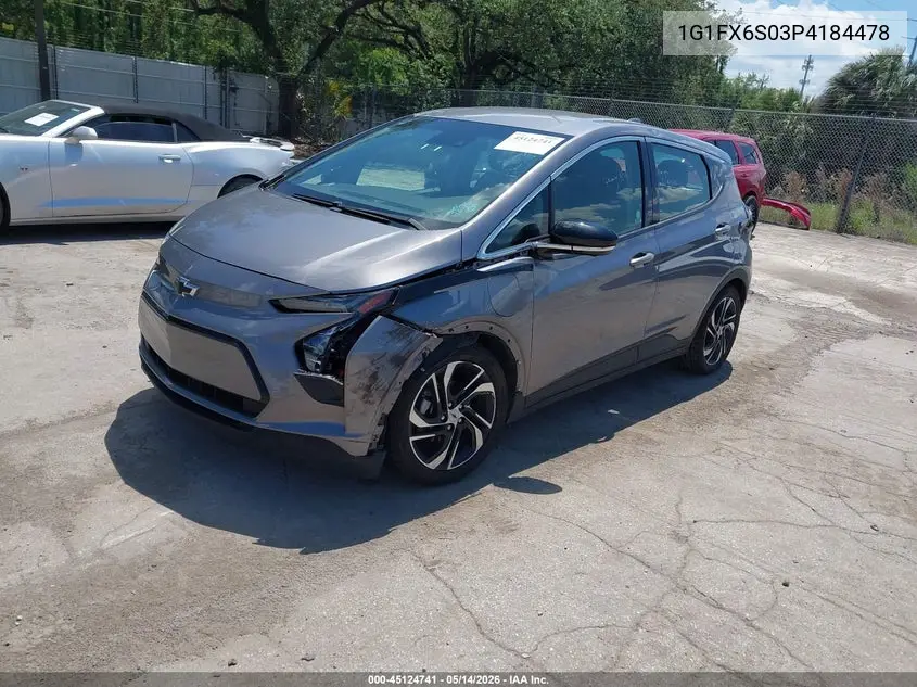 2023 Chevrolet Bolt Ev Fwd 2Lt VIN: 1G1FX6S03P4184478 Lot: 45124741