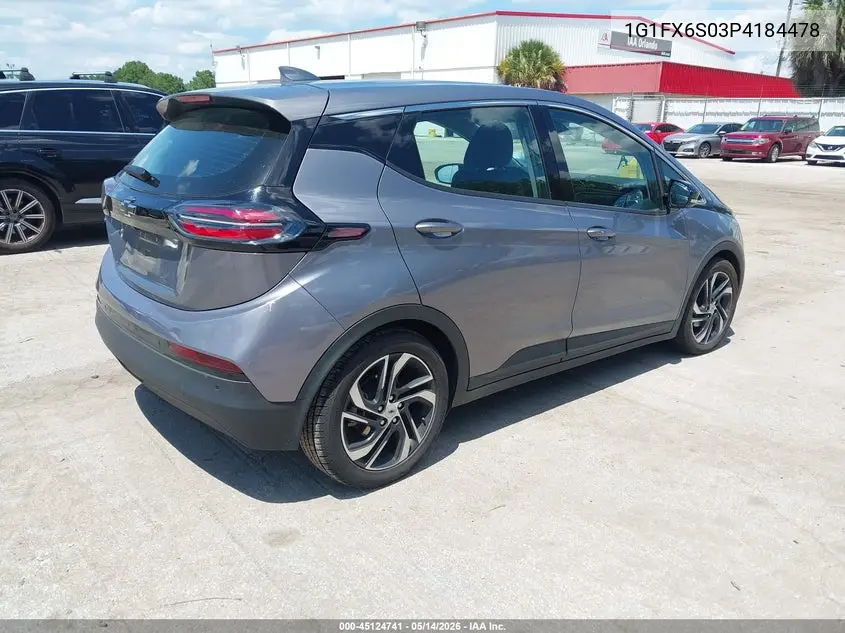 2023 Chevrolet Bolt Ev Fwd 2Lt VIN: 1G1FX6S03P4184478 Lot: 45124741