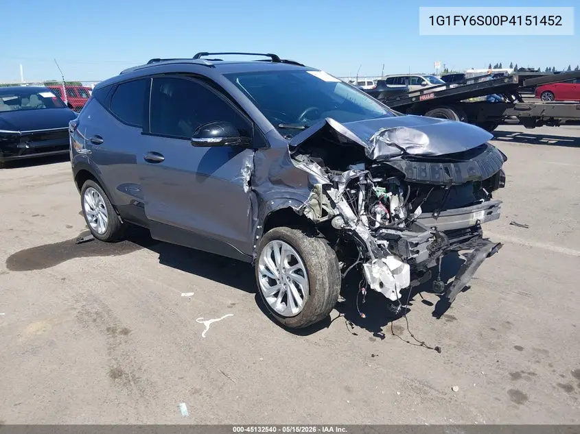 2023 Chevrolet Bolt Euv Fwd Lt VIN: 1G1FY6S00P4151452 Lot: 45132540