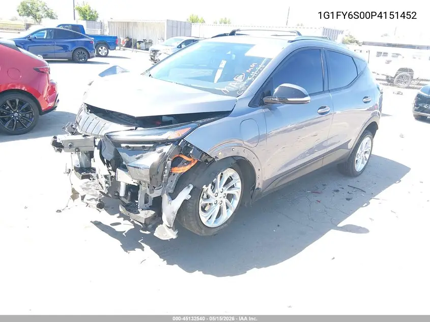 2023 Chevrolet Bolt Euv Fwd Lt VIN: 1G1FY6S00P4151452 Lot: 45132540