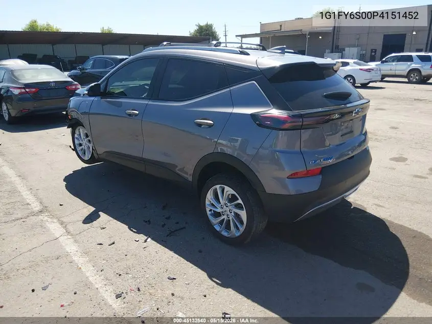 2023 Chevrolet Bolt Euv Fwd Lt VIN: 1G1FY6S00P4151452 Lot: 45132540
