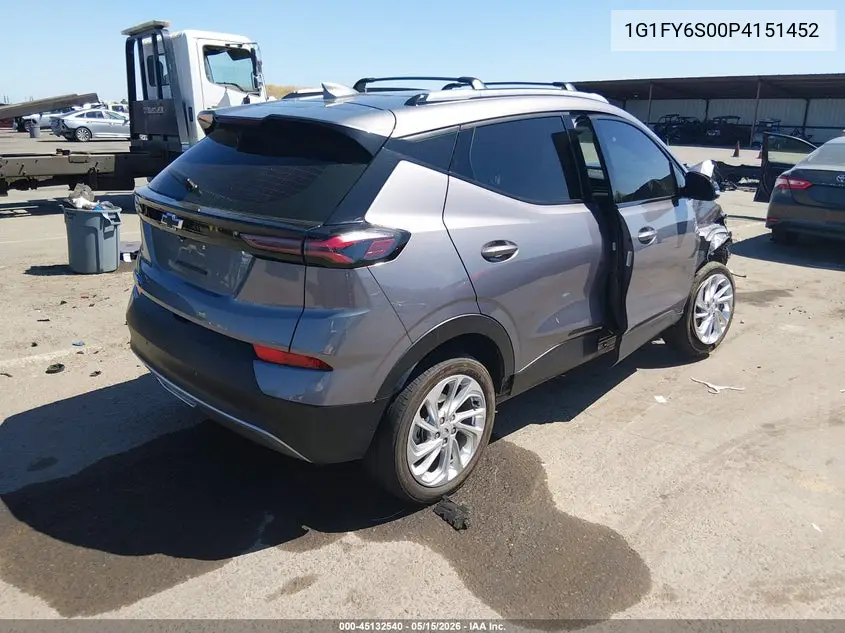 2023 Chevrolet Bolt Euv Fwd Lt VIN: 1G1FY6S00P4151452 Lot: 45132540