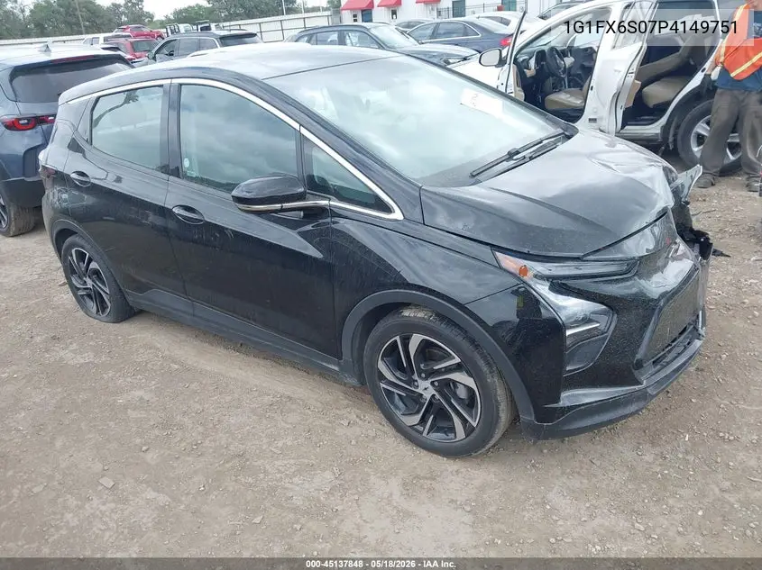 2023 Chevrolet Bolt Ev Fwd 2Lt VIN: 1G1FX6S07P4149751 Lot: 45137848